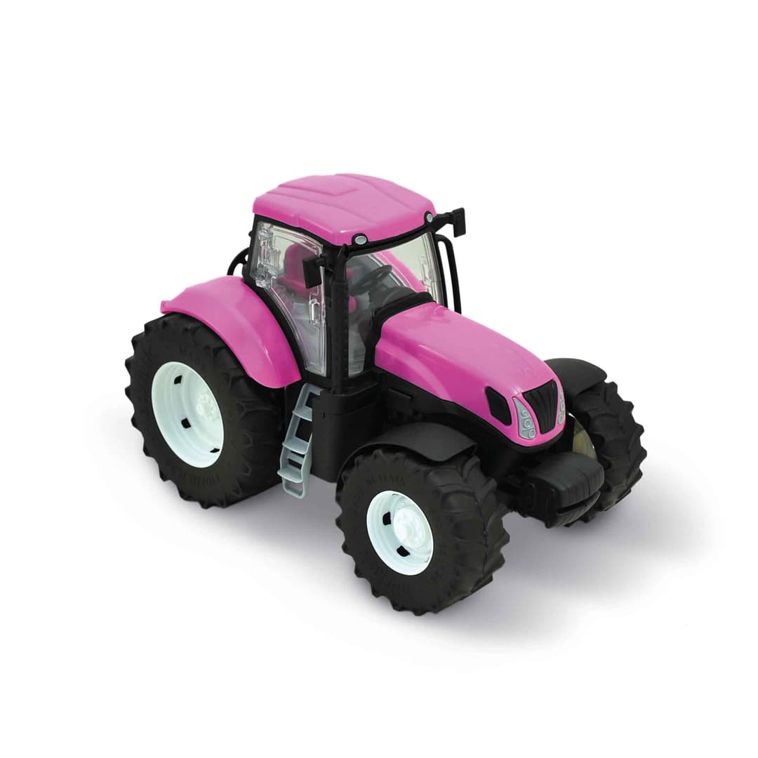 New Holland rózsaszín traktor 30 cm