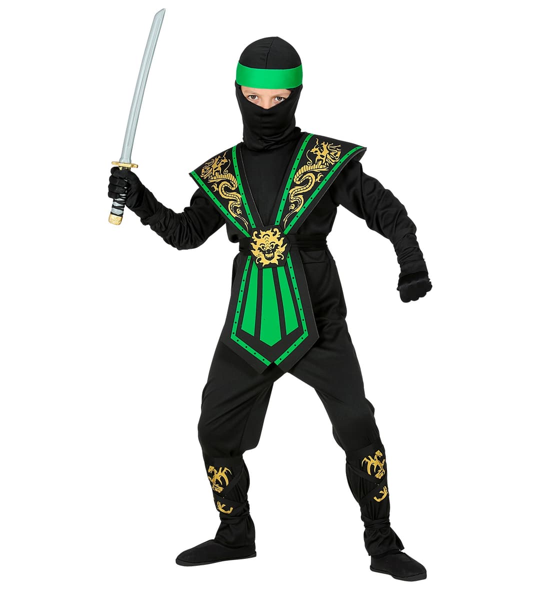 Zöld ninja jelmez 128-as
