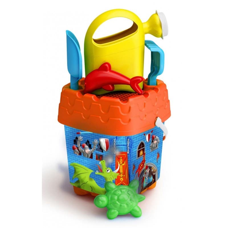 Várépítős homokozószett locsolókannával