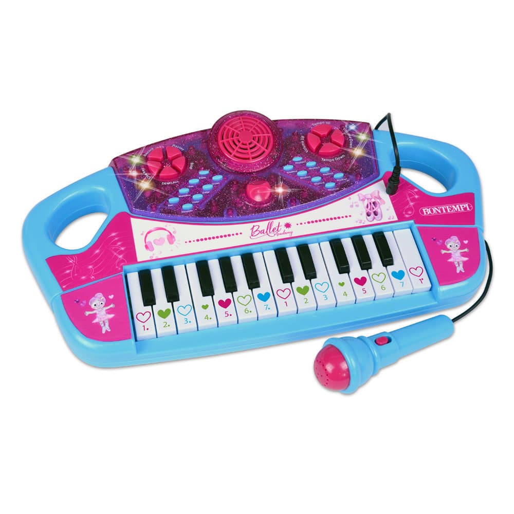 Bontempi babakék szintetizátor mikrofonnal