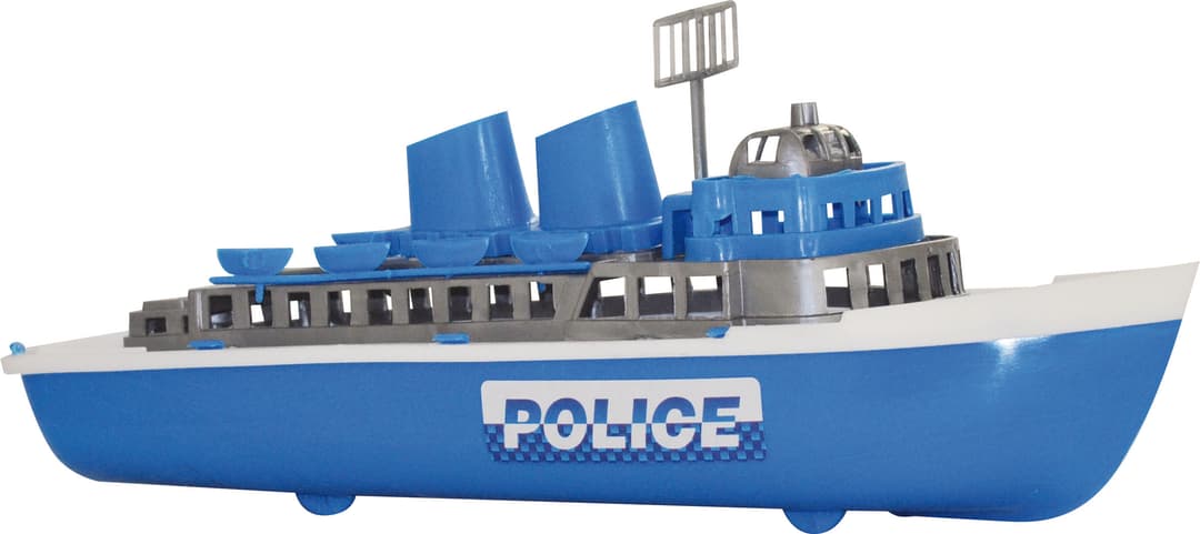 Műanyag hajó - 30 cm - Rendőrség