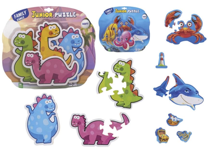 Szivacsos dinoszauruszos / óceáni puzzle - 24 darabos