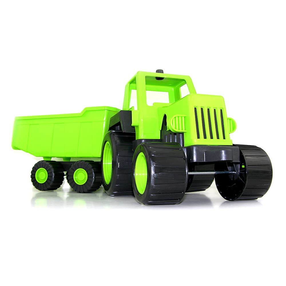 Műanyag traktor utánfutóval