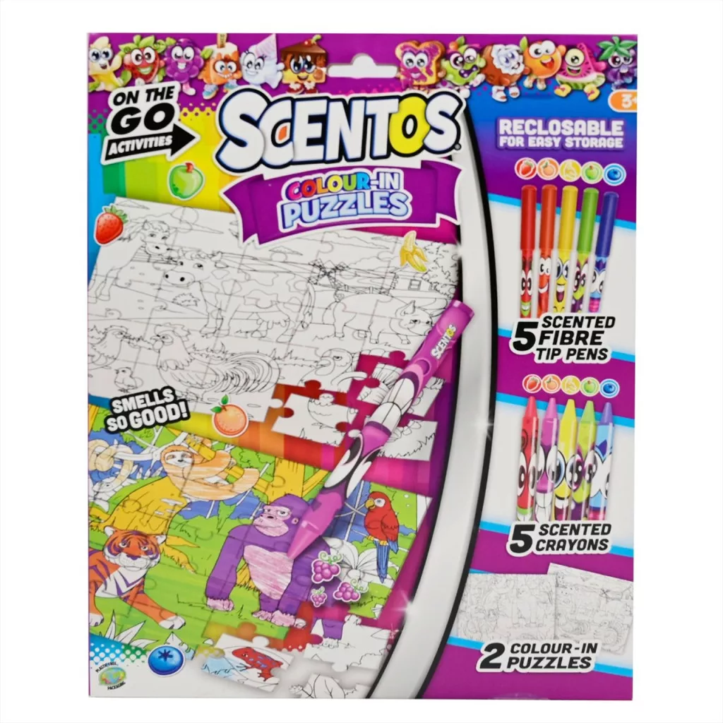 Scentos - Színezhető puzzle készlet